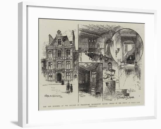 The New Building of the College of Preceptors-Herbert Railton-Framed Giclee Print