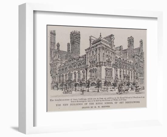 The New Buildings of the Royal School of Art Needlework-Henry William Brewer-Framed Giclee Print