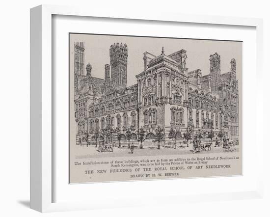 The New Buildings of the Royal School of Art Needlework-Henry William Brewer-Framed Giclee Print