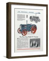 The New Case Model 'C' Tractor-null-Framed Giclee Print