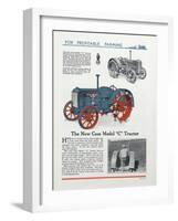 The New Case Model 'C' Tractor-null-Framed Giclee Print