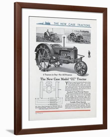 The New Case Model 'CC' Tractor-null-Framed Giclee Print