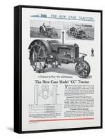 The New Case Model 'CC' Tractor-null-Framed Stretched Canvas