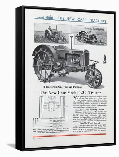 The New Case Model 'CC' Tractor-null-Framed Stretched Canvas