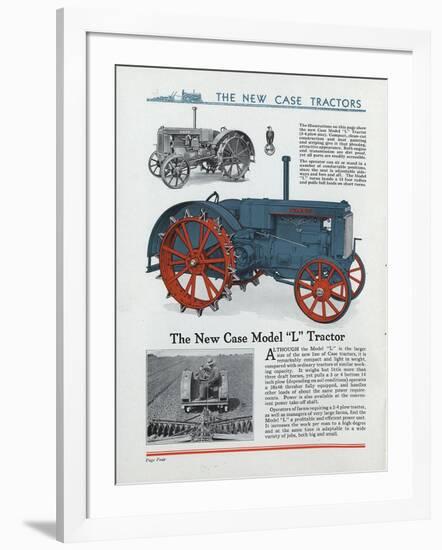 The New Case Model 'L' Tractor-null-Framed Giclee Print