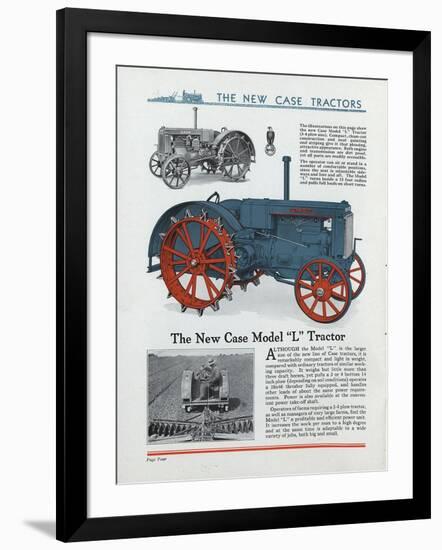 The New Case Model 'L' Tractor-null-Framed Giclee Print
