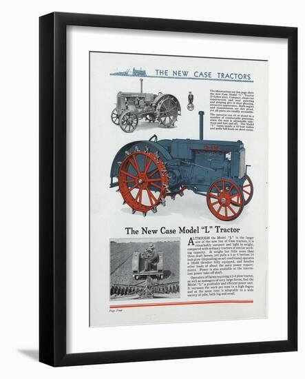 The New Case Model 'L' Tractor-null-Framed Giclee Print