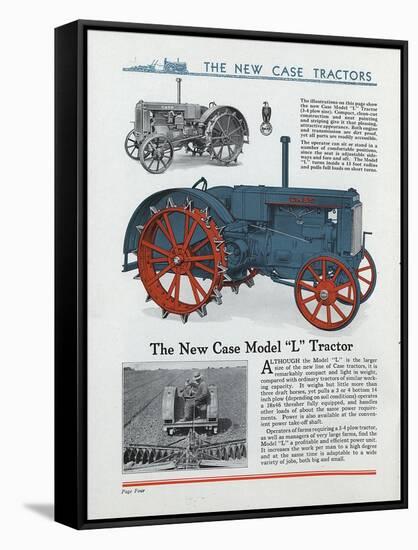 The New Case Model 'L' Tractor-null-Framed Stretched Canvas