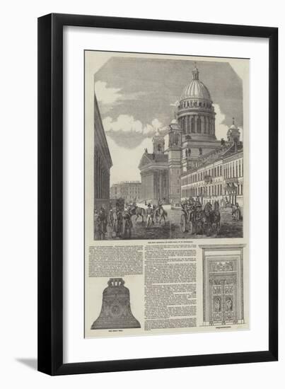 The New Cathedral of St Isaac in St Petersburg-null-Framed Giclee Print