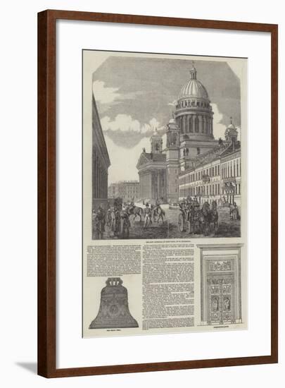 The New Cathedral of St Isaac in St Petersburg-null-Framed Giclee Print