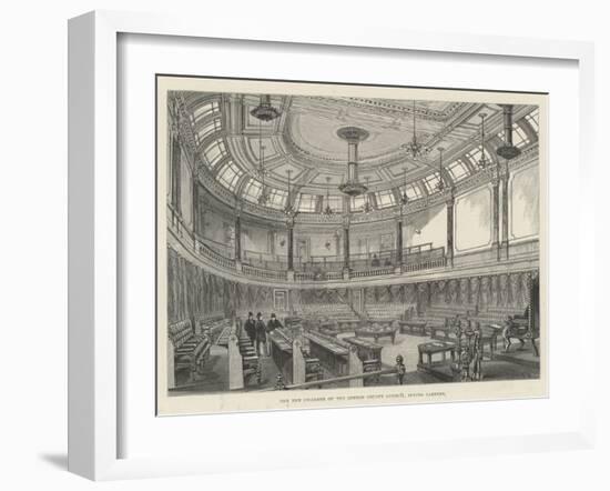 The New Chamber of the London County Council, Spring Gardens-Frank Watkins-Framed Giclee Print