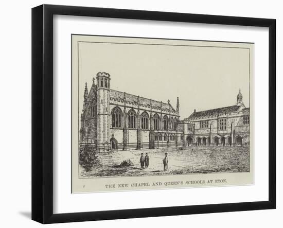 The New Chapel and Queen's Schools at Eton-null-Framed Giclee Print