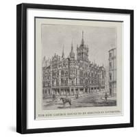 The New Church House to Be Erected in Liverpool-null-Framed Giclee Print