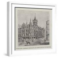 The New Church House to Be Erected in Liverpool-null-Framed Giclee Print