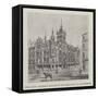 The New Church House to Be Erected in Liverpool-null-Framed Stretched Canvas