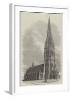 The New Church of St Nicholas at Hamburg-null-Framed Giclee Print