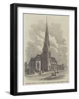 The New Church of St Stephen, Carlisle, Built by Miss Burdett Coutts-null-Framed Giclee Print