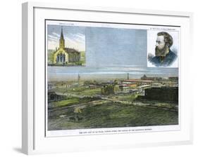 The New City of La Plata, Buenos Ayres, the Capital of the Argentine Republic, C1890-E Watkins-Framed Giclee Print