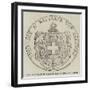 The New Coat of Arms of the Kingdom of Greece-null-Framed Giclee Print