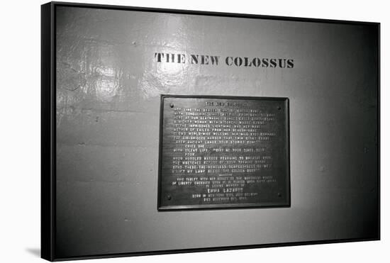 The New Colossus on Base of Statue of Liberty-null-Framed Stretched Canvas