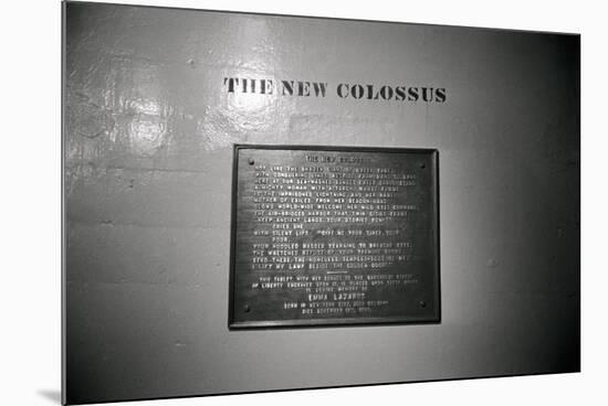 The New Colossus on Base of Statue of Liberty-null-Mounted Photographic Print