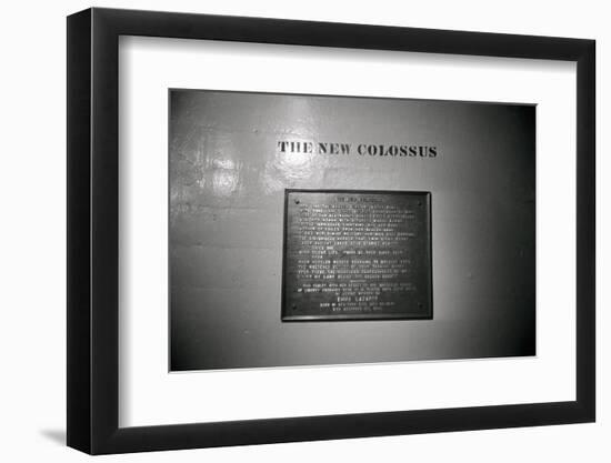 The New Colossus on Base of Statue of Liberty-null-Framed Photographic Print