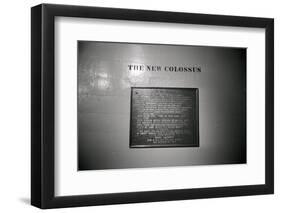 The New Colossus on Base of Statue of Liberty-null-Framed Photographic Print