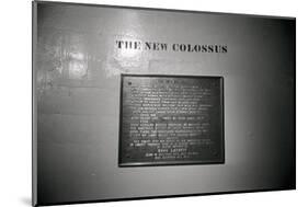 The New Colossus on Base of Statue of Liberty-null-Mounted Photographic Print