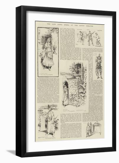 The New Comic Opera at the Savoy Theatre-null-Framed Giclee Print
