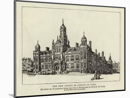 The New Courts of Justice at York-null-Mounted Giclee Print