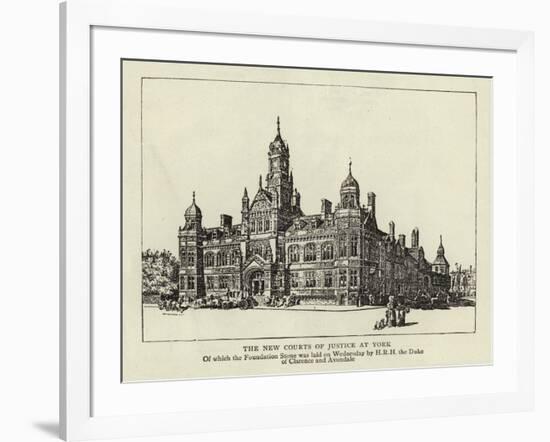 The New Courts of Justice at York-null-Framed Giclee Print