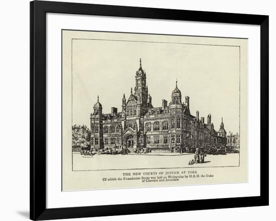 The New Courts of Justice at York-null-Framed Giclee Print