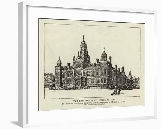 The New Courts of Justice at York-null-Framed Giclee Print