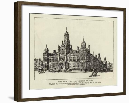The New Courts of Justice at York-null-Framed Giclee Print