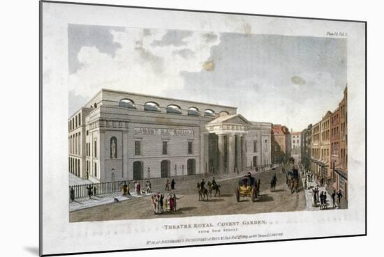 The New Covent Garden Theatre, Bow Street, Westminster, London, 1809-null-Mounted Giclee Print