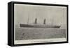The New Cunard Line Steam-Ship Campania-null-Framed Stretched Canvas