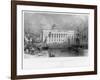 The New Custom House, Liverpool, 1836-W Finden-Framed Giclee Print