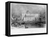 The New Custom House, Liverpool, 1836-W Finden-Framed Stretched Canvas