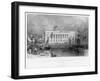 The New Custom House, Liverpool, 1836-W Finden-Framed Giclee Print