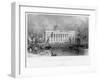 The New Custom House, Liverpool, 1836-W Finden-Framed Giclee Print