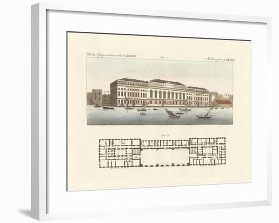 The New Customs House in London-null-Framed Giclee Print