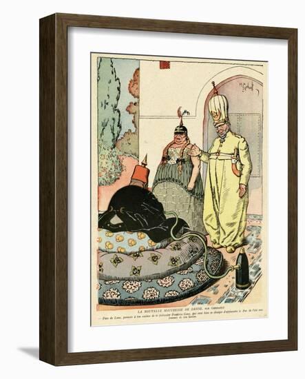 The New Dance Mistress, Cartoon, WWI-H Gerbault-Framed Art Print