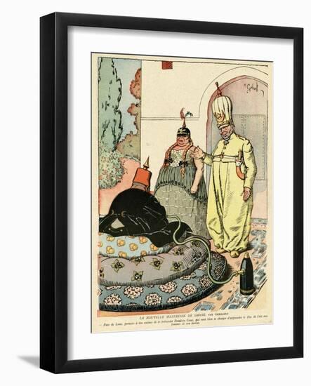 The New Dance Mistress, Cartoon, WWI-H Gerbault-Framed Art Print