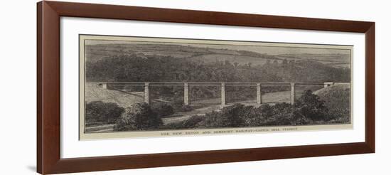 The New Devon and Somerset Railway, Castle Hill Viaduct-null-Framed Giclee Print