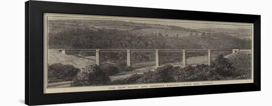 The New Devon and Somerset Railway, Castle Hill Viaduct-null-Framed Giclee Print