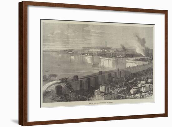 The New Docks and Repairing-Basin at Chatham-null-Framed Giclee Print