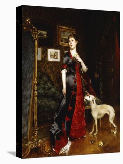 The New Dress, 1888-Evariste Carpentier-Stretched Canvas