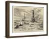 The New Eddystone Lighthouse-William Lionel Wyllie-Framed Giclee Print