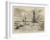 The New Eddystone Lighthouse-William Lionel Wyllie-Framed Giclee Print