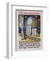 The New Education Recruiting Poster-null-Framed Giclee Print